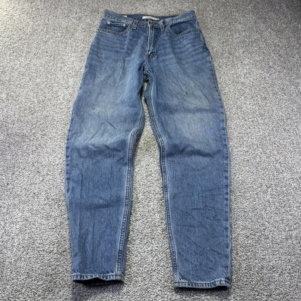 Levis 80s Mom Jeans Womens 27 W27 L30 Blue Med Wash High Rise Tapered Denim